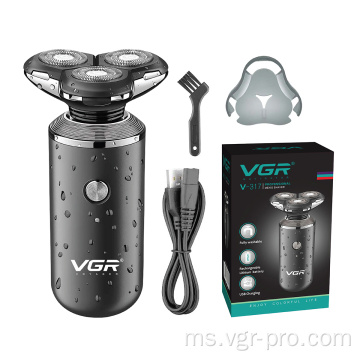 VGR V-317 Waterproof IPX5 Electric Shavers untuk Lelaki
